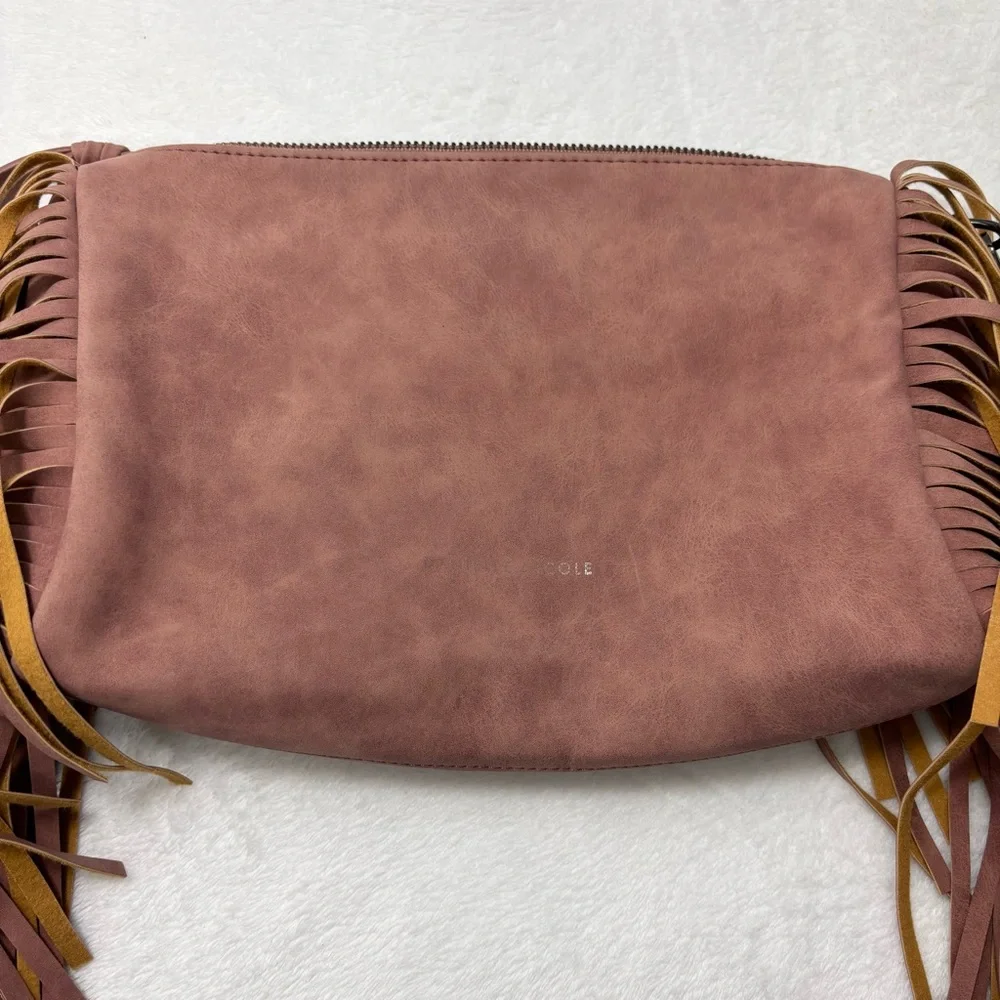 Danielle‎ Nicole Western Pink Crossbody Bag with Fringe - Picture 8 of 12